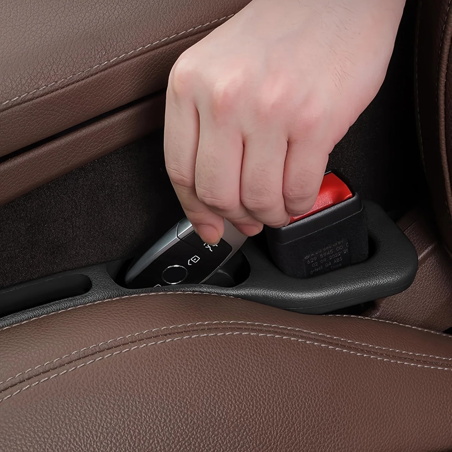 Set de 2 piezas impermeables con compartimentos, ideal para evitar que se te caigan cosas entre el asiento y la consola