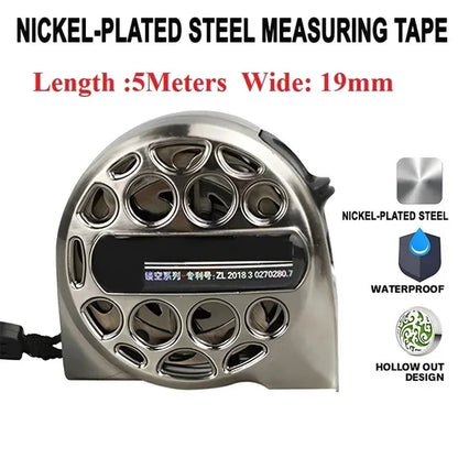 Premium Retractable Magnetic Hollow Tape Measure for Electricians Carpenters - Stainless Steel Anti-Corrosion Tool Gift