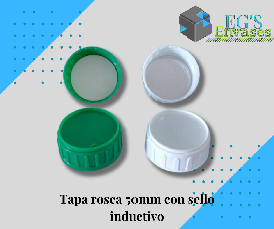 Tapa R50mm con sello inductivo para polietileno