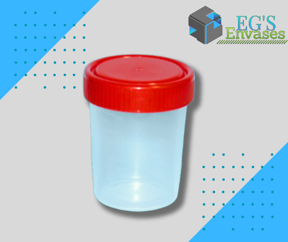 Paquete con 100 Vasos con tapa rosca para muestras de laboratorio