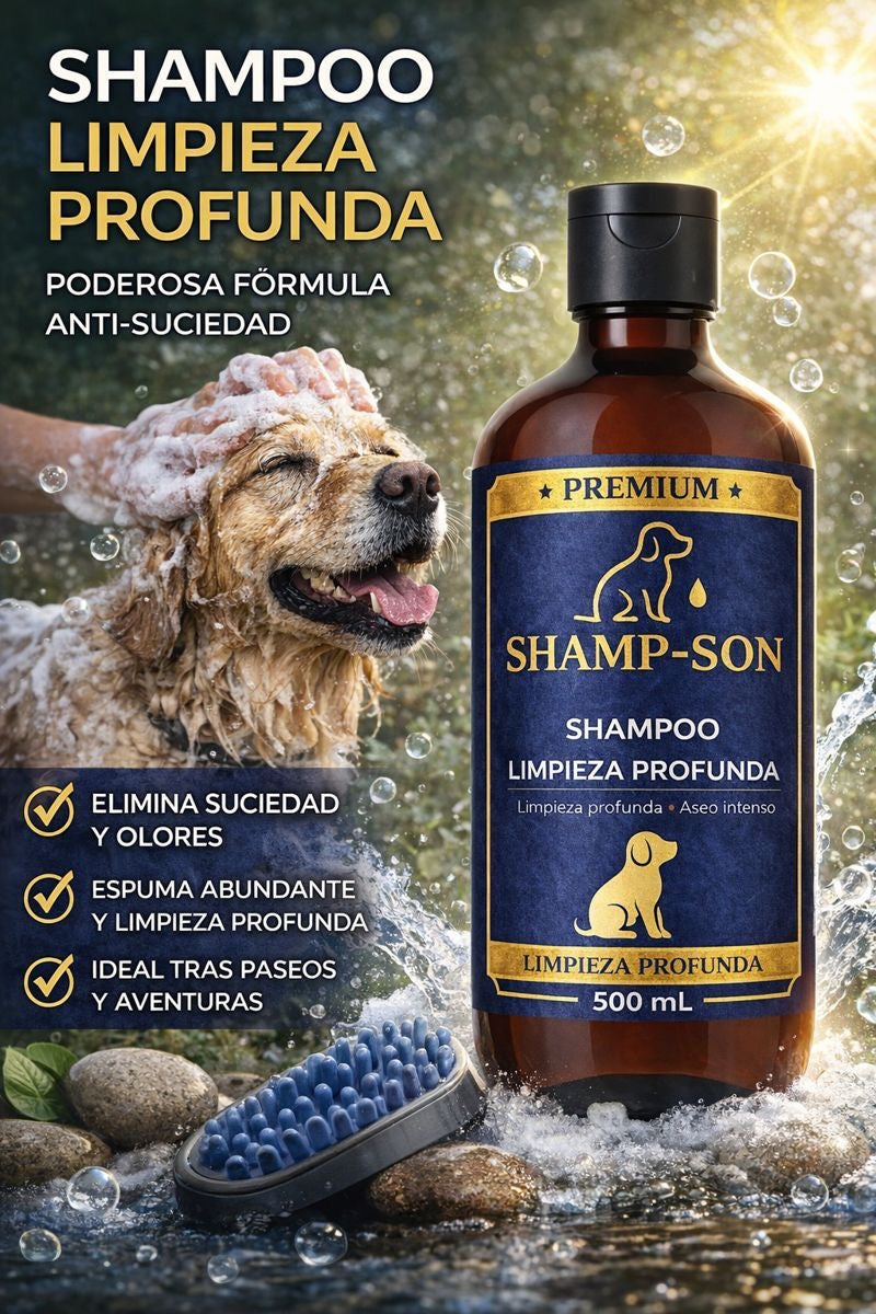 Shamp-Son Shampoo limpieza profunda para mascotas