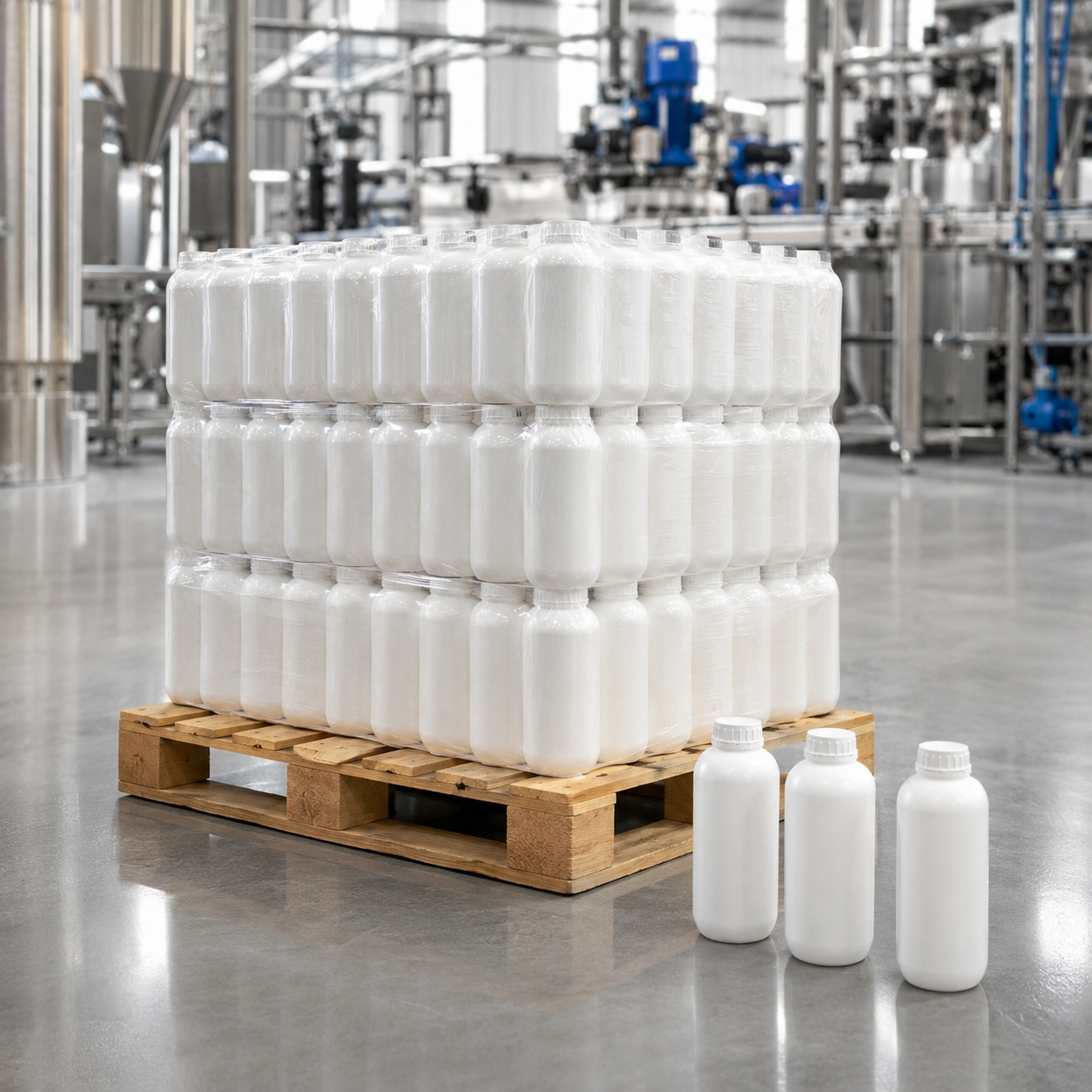 Tarima Misil 1L planta industrial