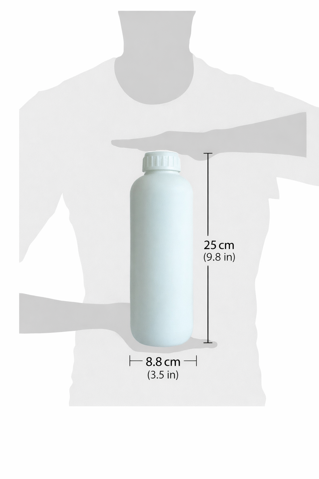 Misil 1L medidas 25cm x 8.8cm