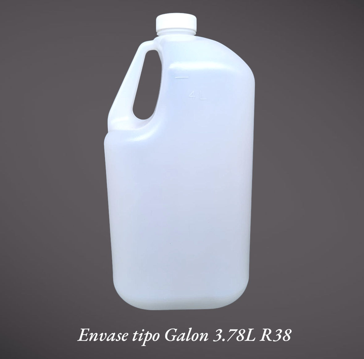 Envase para 4 litros tipo jarra para quimicos, solventes, alcohol paq