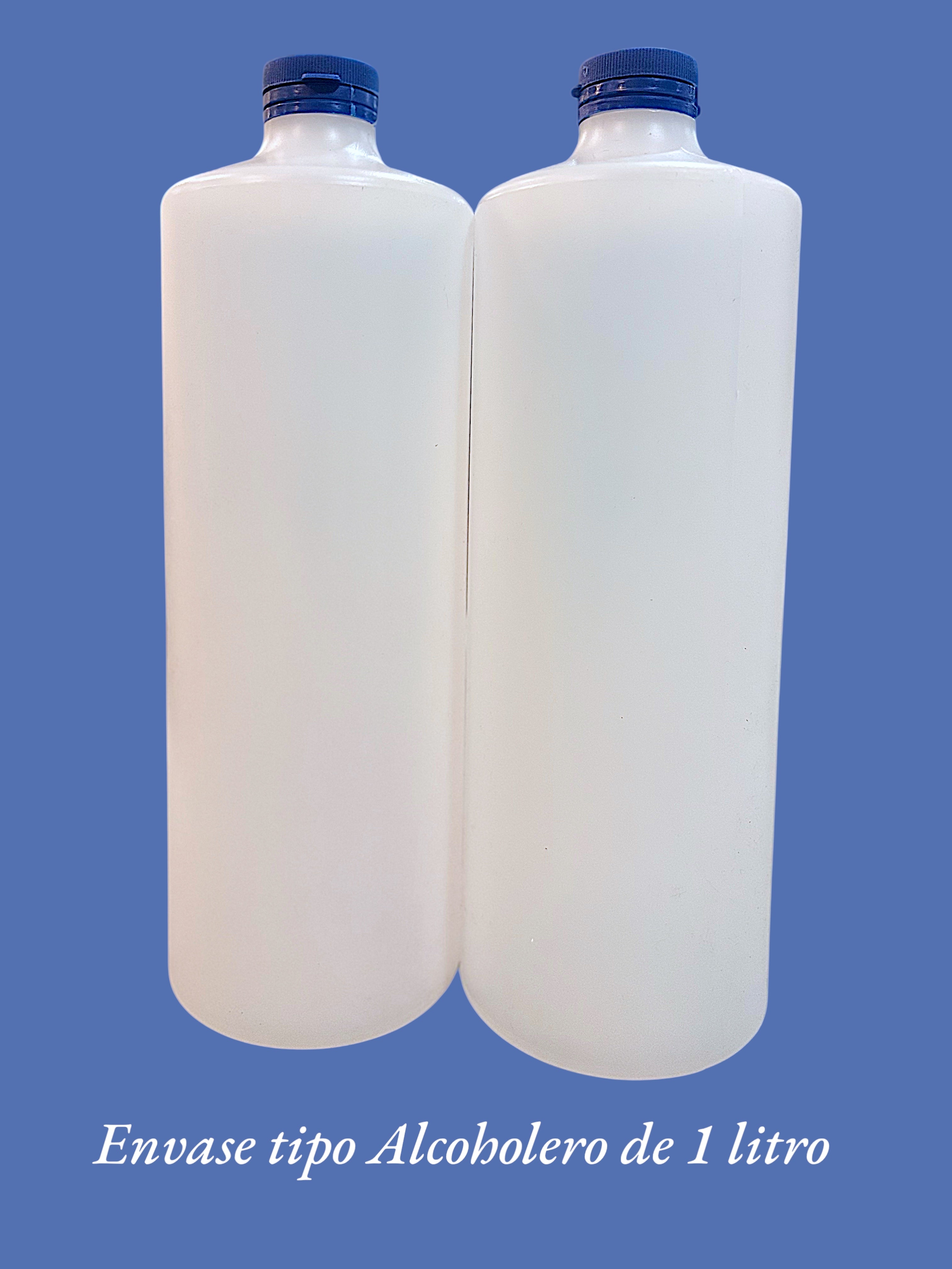 Botellas alcoholeras 1 lt Rosca 28/410 paquete con 100 pzs