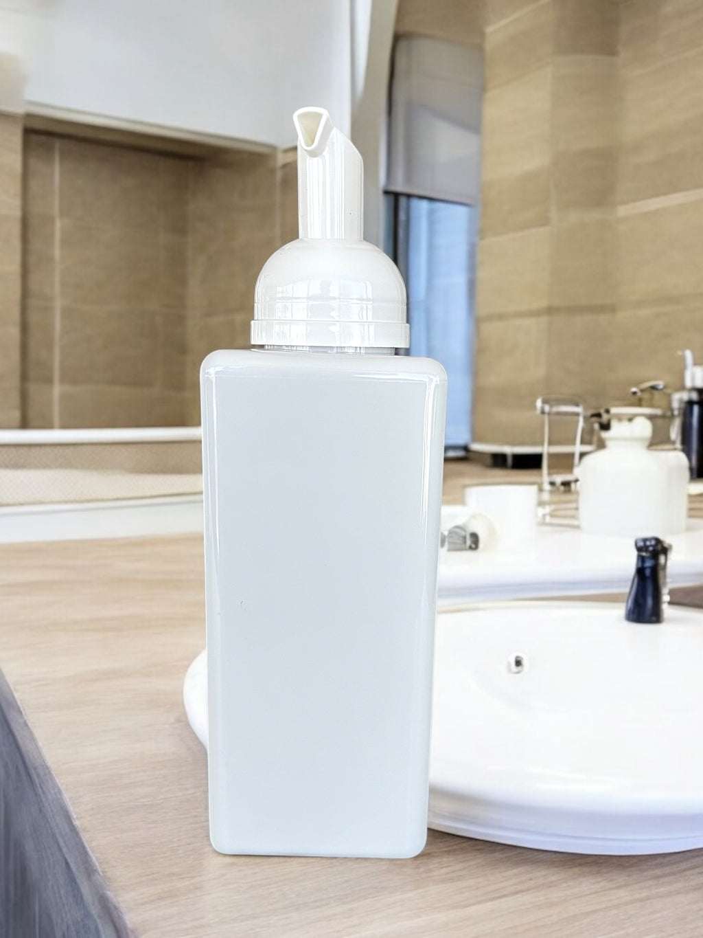 Botella de 500 ml con espumador, Pack con 8 piezas