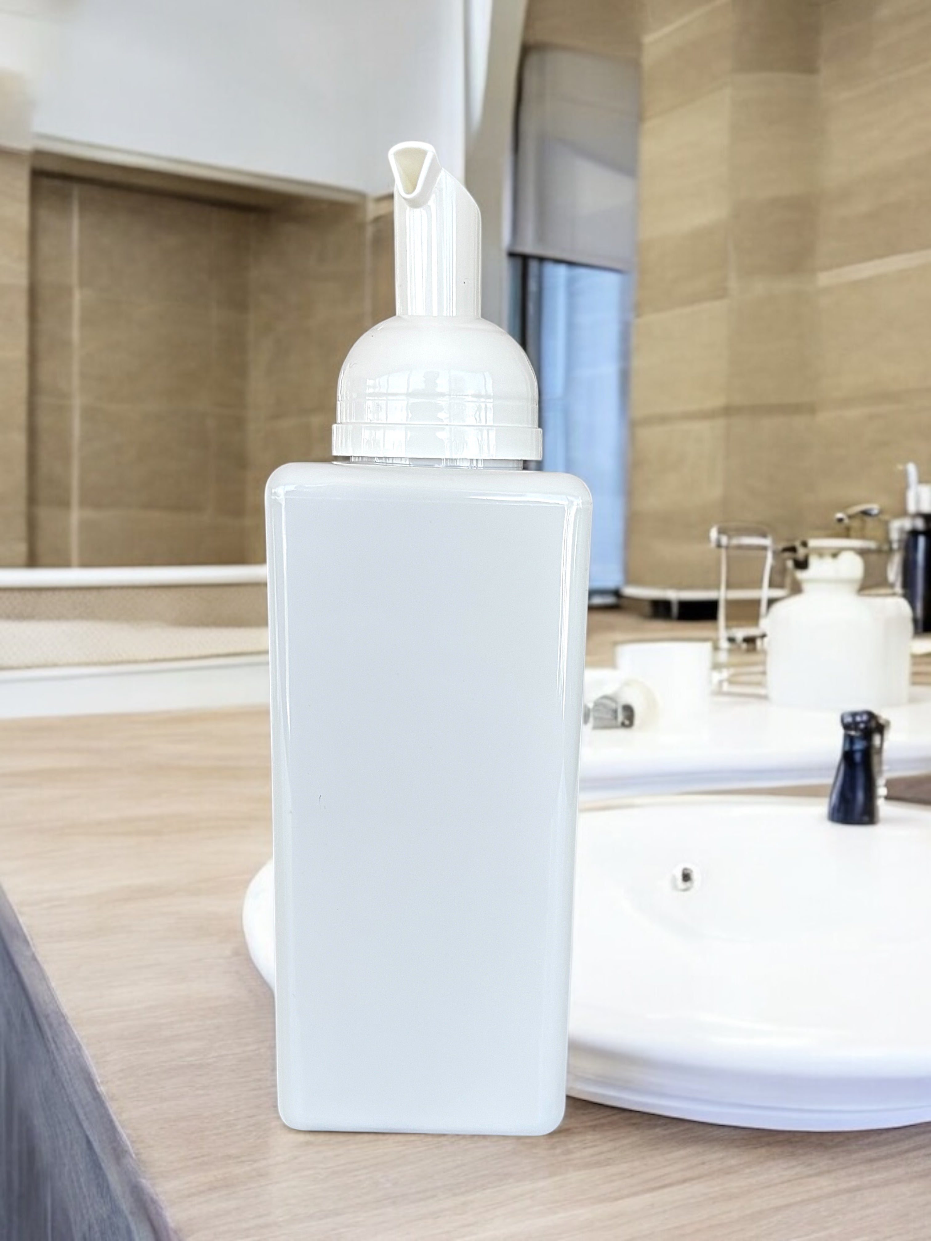 Botella de 500 ml con espumador, Pack con 20 piezas