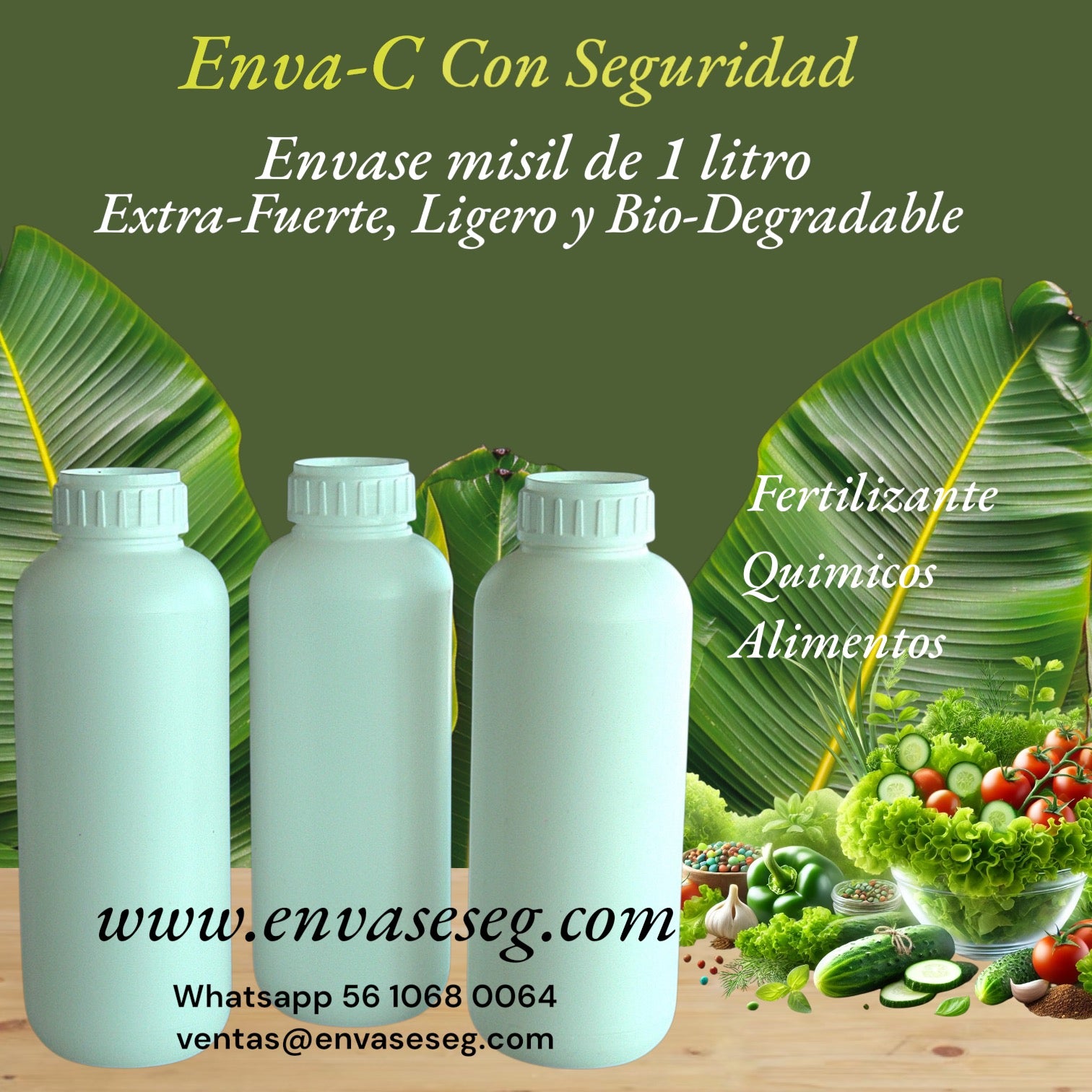 Venta por Paquete de envase tipo misil de 1 litro 128 pzs