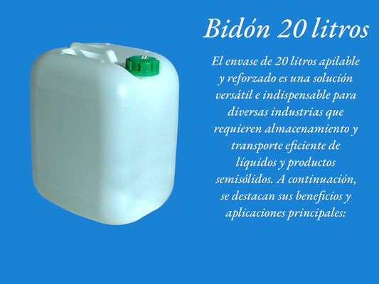 Mayoreo Bidon de 20 litros Reforzado