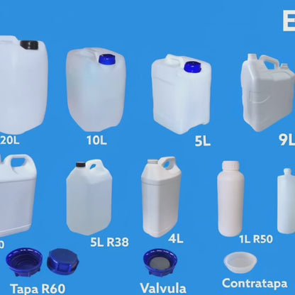 Muestra Envase tipo Jarra de 5 litros Reforzada con HMWPE